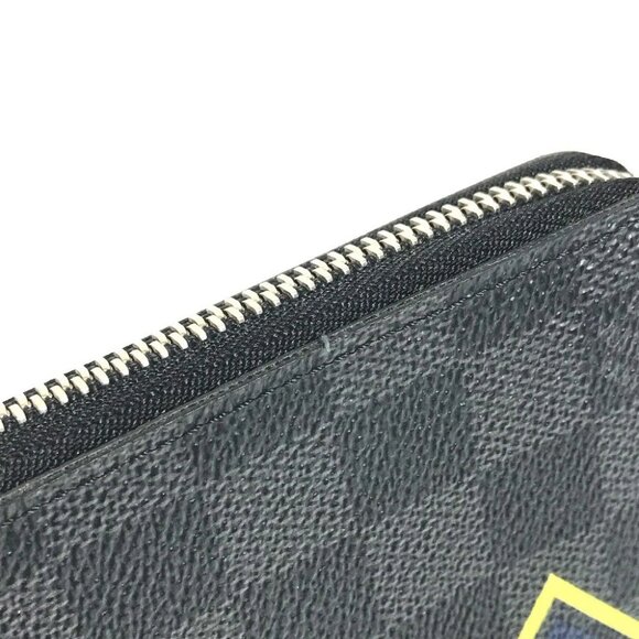 LOUIS VUITTON N61253 Damier Graphite Karakoram Zippy Wallet Vertical Long Wallet - Picture 12 of 13